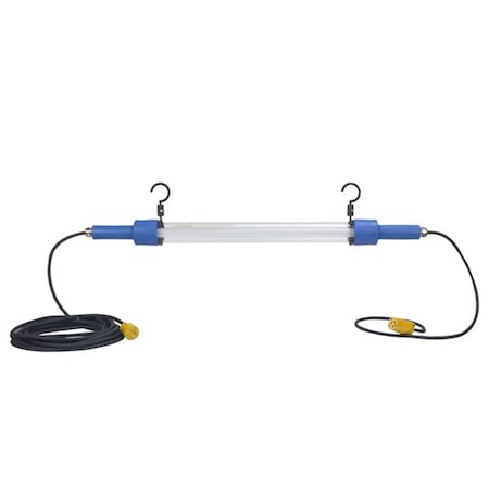 Newalthlete 120 - 277V AC LED Drop Light & Task Light w/Hooks - 25 ft. Cord & 3 ft. Tube - Daisy Chain - 14w NE3039881